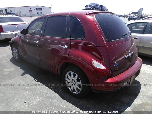 3A8FY688X6T227037 - 2006 CHRYSLER PT CRUISER LIMITED RED photo 3