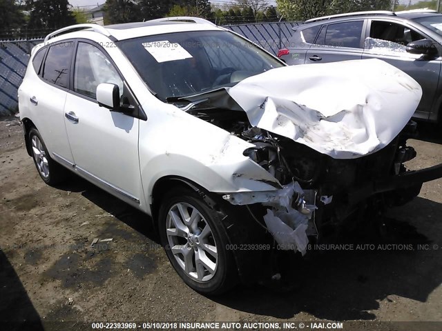 JN8AS5MTXCW299731 - 2012 NISSAN ROGUE S/SV WHITE photo 1