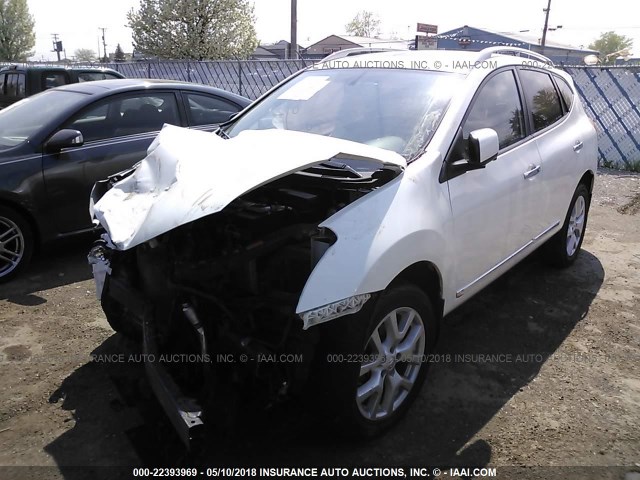 JN8AS5MTXCW299731 - 2012 NISSAN ROGUE S/SV WHITE photo 2