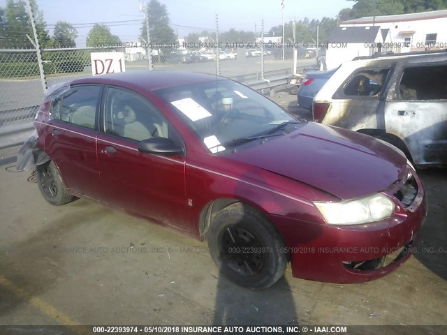 1G8AG52F05Z112390 - 2005 SATURN ION LEVEL 1 BURGUNDY photo 1