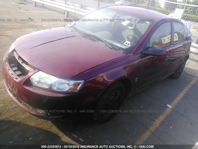 1G8AG52F05Z112390 - 2005 SATURN ION LEVEL 1 BURGUNDY photo 2