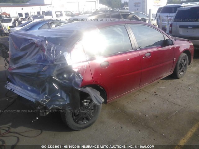 1G8AG52F05Z112390 - 2005 SATURN ION LEVEL 1 BURGUNDY photo 4