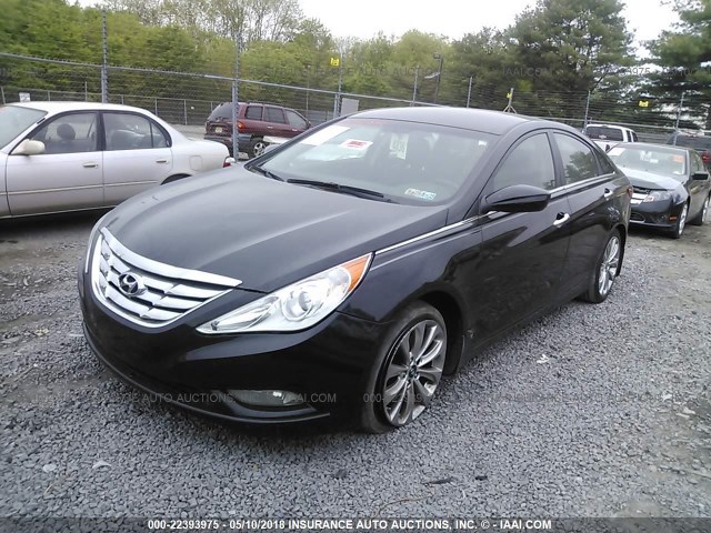 5NPEC4ACXCH463963 - 2012 HYUNDAI SONATA SE/LIMITED BLACK photo 2