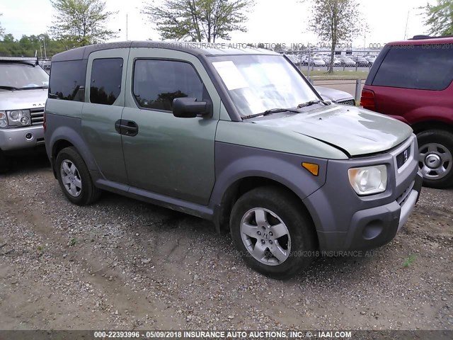 5J6YH18695L001318 - 2005 HONDA ELEMENT EX GREEN photo 1