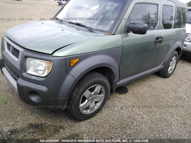 5J6YH18695L001318 - 2005 HONDA ELEMENT EX GREEN photo 2