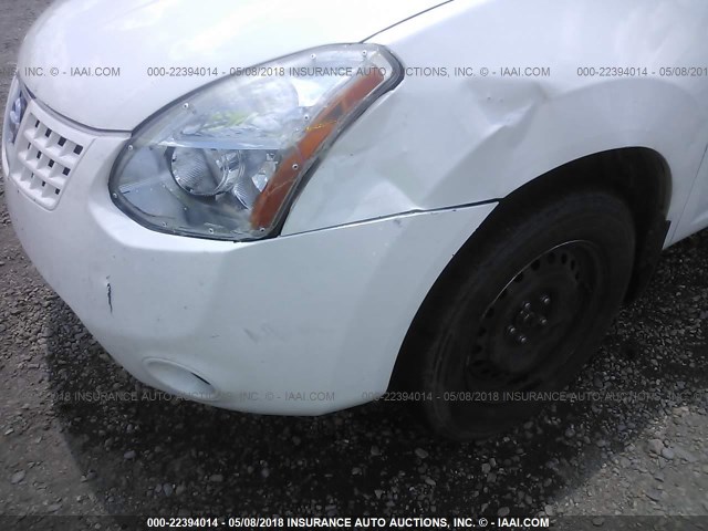 JN8AS58T69W060423 - 2009 NISSAN ROGUE S/SL WHITE photo 6