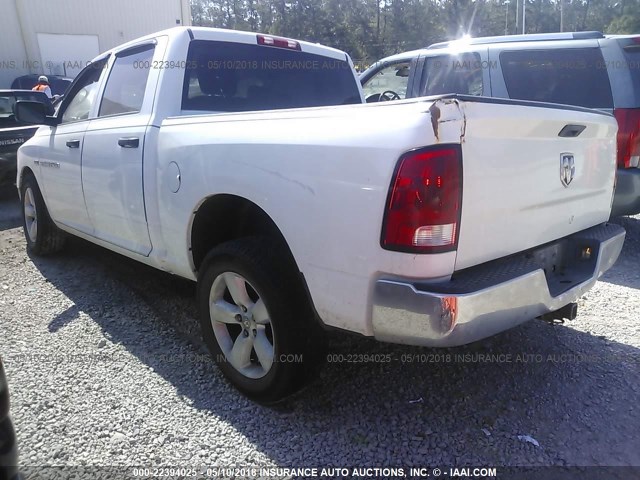 1C6RD6KT6CS332742 - 2012 DODGE RAM 1500 ST WHITE photo 3