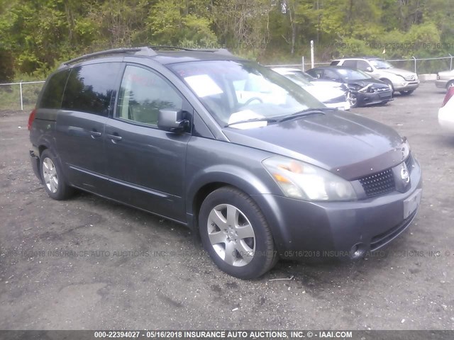 5N1BV28U64N328699 - 2004 NISSAN QUEST S/SE/SL GRAY photo 1