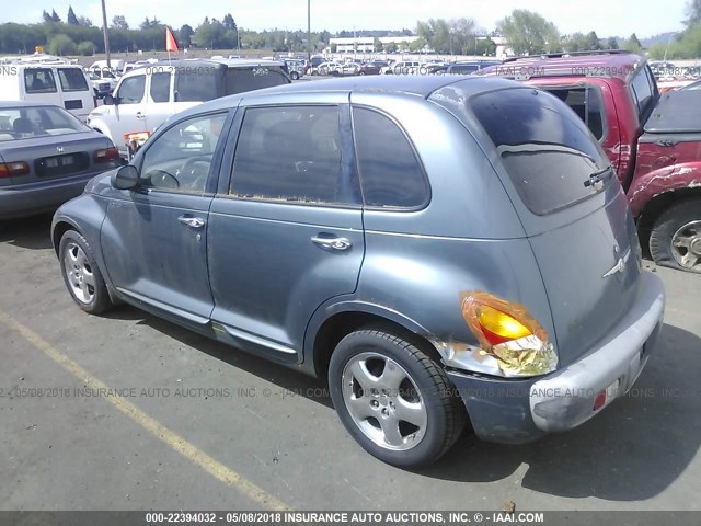 3C8FY68BX2T249096 - 2002 CHRYSLER PT CRUISER LIMITED/DREAM CRUISER BLUE photo 3