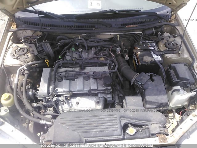JM1BJ225610480394 - 2001 MAZDA PROTEGE LX/ES 金色 照片 10