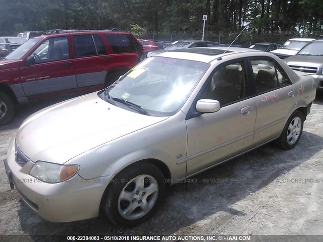 JM1BJ225610480394 - 2001 MAZDA PROTEGE LX/ES 金色 照片 2