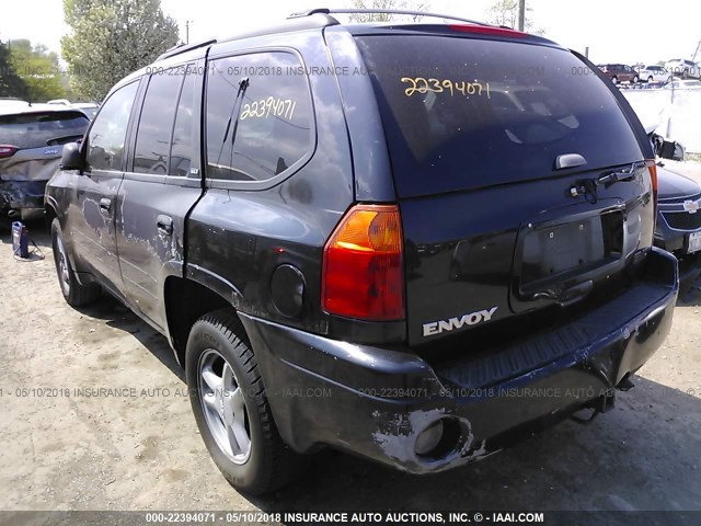 1GKDT13S822120426 - 2002 GMC ENVOY BLACK photo 3