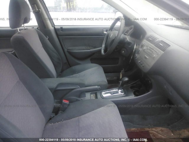 JHMES96674S012977 - 2004 HONDA CIVIC HYBRID GRAY photo 5