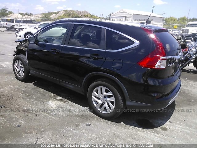 2HKRM3H72FH519836 - 2015 HONDA CR-V EXL BLACK photo 3