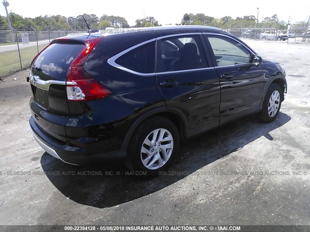 2HKRM3H72FH519836 - 2015 HONDA CR-V EXL BLACK photo 4
