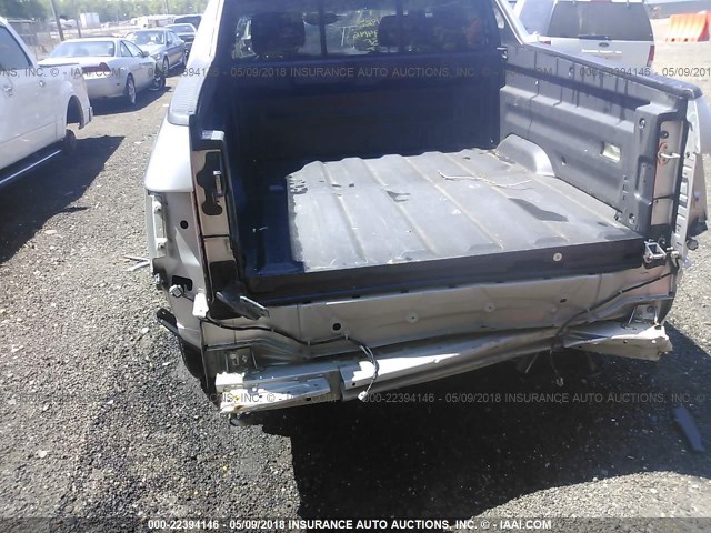 2HJYK16436H545378 - 2006 HONDA RIDGELINE RTS SILVER photo 6