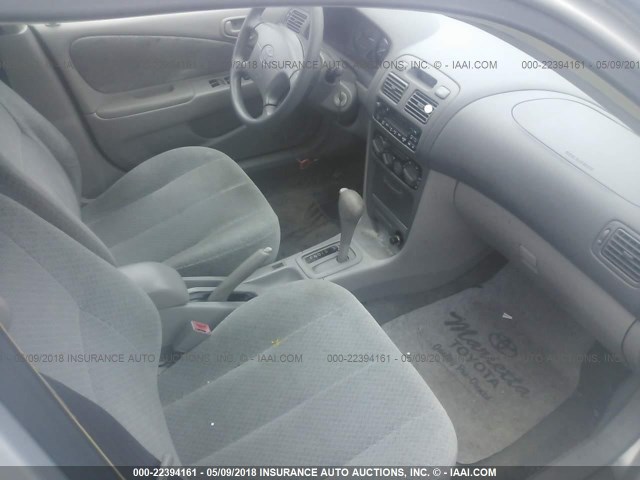 2T1BR12E2YC309239 - 2000 TOYOTA COROLLA VE/CE/LE GRAY photo 5