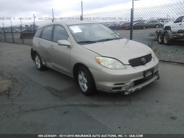 2T1KR32E33C070224 - 2003 TOYOTA COROLLA MATRIX XR GOLD photo 1