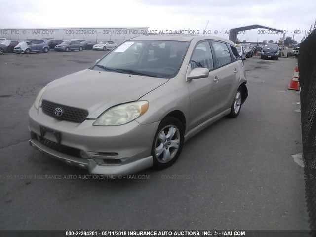 2T1KR32E33C070224 - 2003 TOYOTA COROLLA MATRIX XR GOLD photo 2