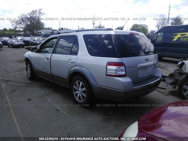 1FMDK05W38GA28253 - 2008 FORD TAURUS X SEL SILVER photo 3