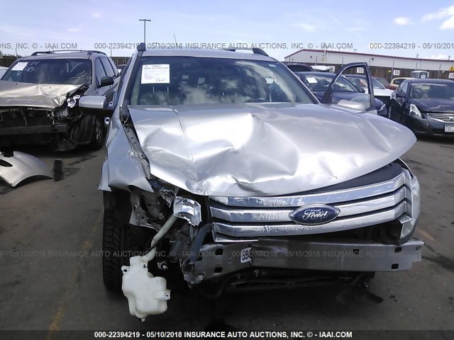 1FMDK05W38GA28253 - 2008 FORD TAURUS X SEL SILVER photo 6