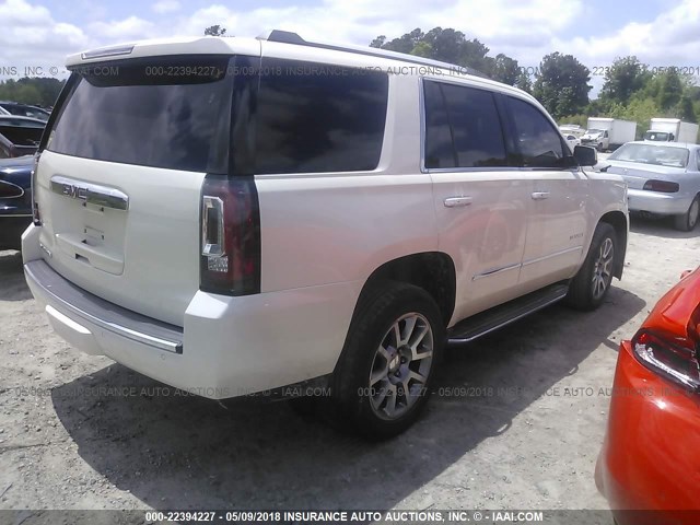 1GKS1CKJXFR301316 - 2015 GMC YUKON DENALI CREAM photo 4