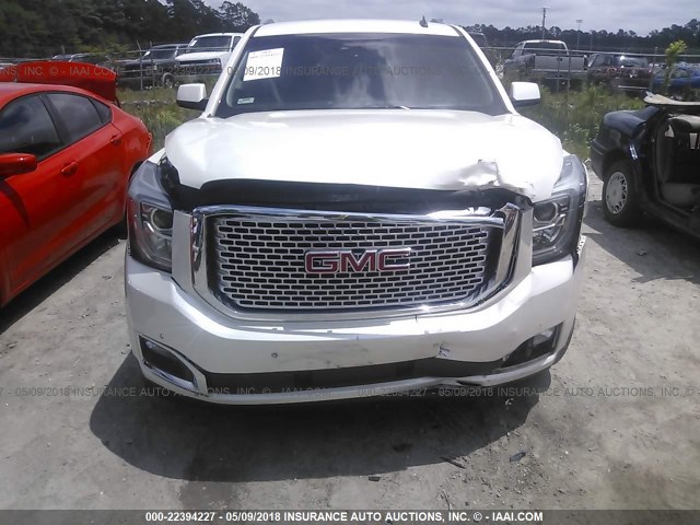 1GKS1CKJXFR301316 - 2015 GMC YUKON DENALI CREAM photo 6