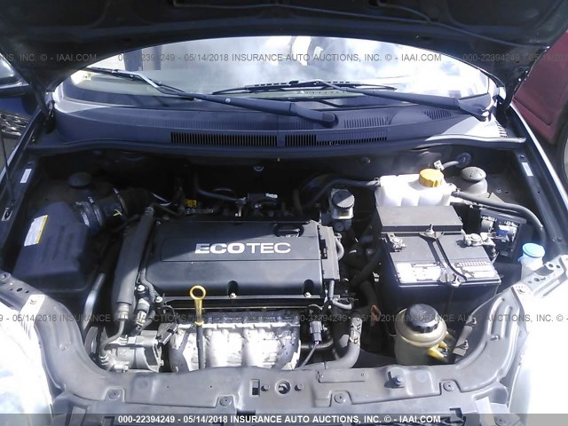 KL1TD5DEXBB188299 - 2011 CHEVROLET AVEO LS/LT 黑色 照片 10