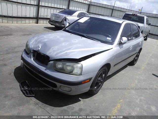 KMHDN45D93U675635 - 2003 HYUNDAI ELANTRA GLS/GT SILVER photo 2