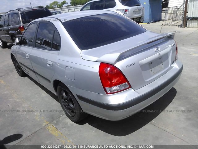 KMHDN45D93U675635 - 2003 HYUNDAI ELANTRA GLS/GT SILVER photo 3