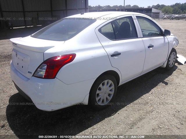 3N1CN7AP7FL886481 - 2015 NISSAN VERSA S/S PLUS/SV/SL WHITE photo 4