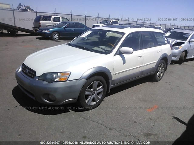 4S4BP86C254371547 - 2005 SUBARU LEGACY OUTBACK H6 R LL BEAN WHITE photo 2