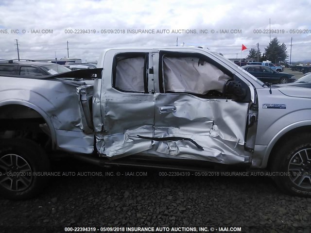 1FTFX1EG3HKC64962 - 2017 FORD F150 SUPER CAB SILVER photo 6