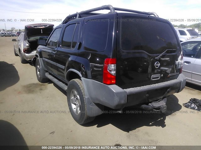 5N1ED28Y53C704757 - 2003 NISSAN XTERRA XE/SE BLACK photo 3