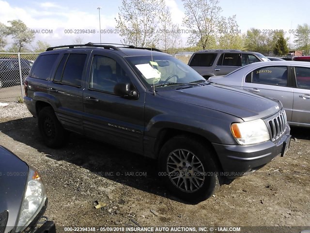 1J8GW58N43C570301 - 2003 JEEP GRAND CHEROKEE LIMITED GRAY photo 1