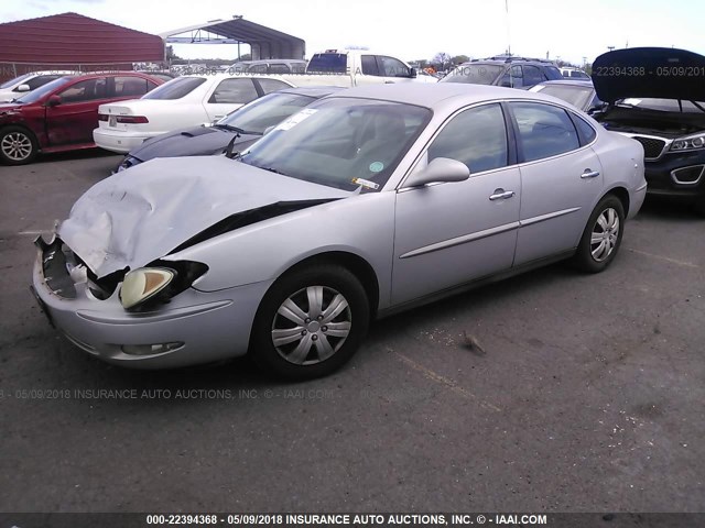 2G4WC532551308946 - 2005 BUICK LACROSSE CX SILVER photo 2