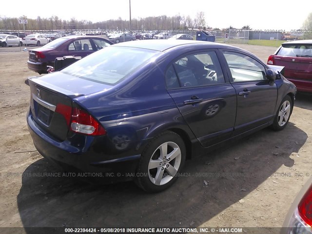 2HGFA1F65BH515374 - 2011 HONDA CIVIC LX-S BLUE photo 4