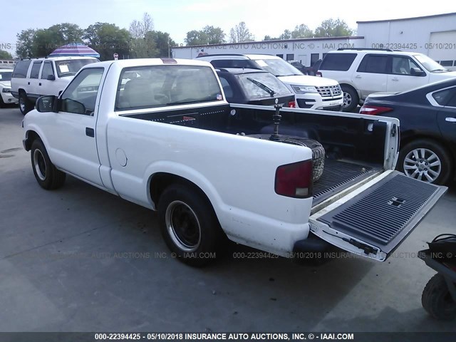 1GCCS14H038130573 - 2003 CHEVROLET S TRUCK S10 WHITE photo 3