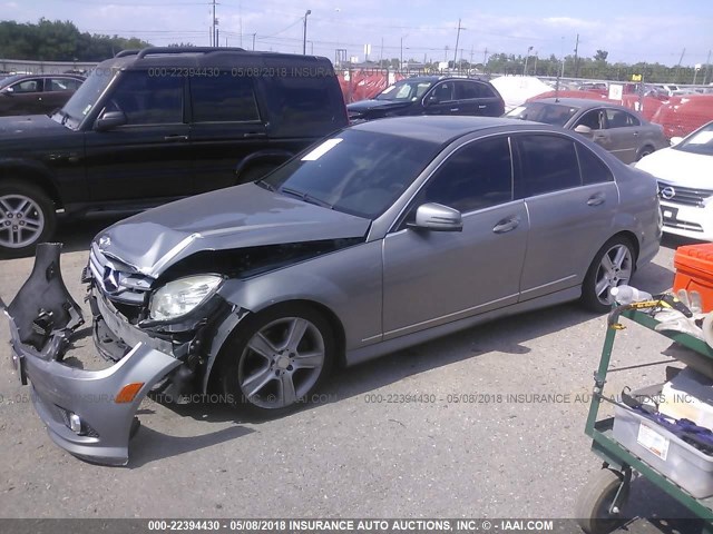 WDDGF8BB1AR097223 - 2010 MERCEDES-BENZ C 300 4MATIC GRAY photo 2