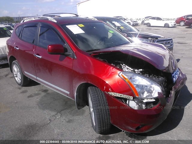 JN8AS5MT9DW521029 - 2013 NISSAN ROGUE S/SV RED photo 1