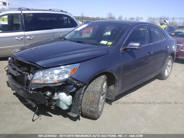 1G11C5SA0DF342185 - 2013 CHEVROLET MALIBU 1LT BLUE photo 2