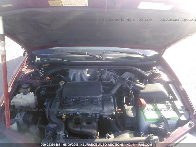 2T1CF22P21C512349 - 2001 TOYOTA CAMRY SOLARA SE/SLE წითელი ფოტო 10