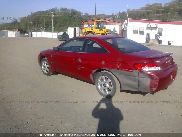 2T1CF22P21C512349 - 2001 TOYOTA CAMRY SOLARA SE/SLE RED photo 3