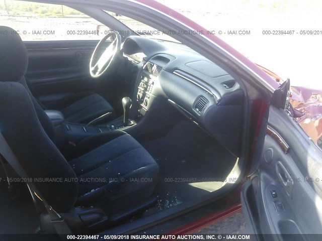 2T1CF22P21C512349 - 2001 TOYOTA CAMRY SOLARA SE/SLE წითელი ფოტო 5