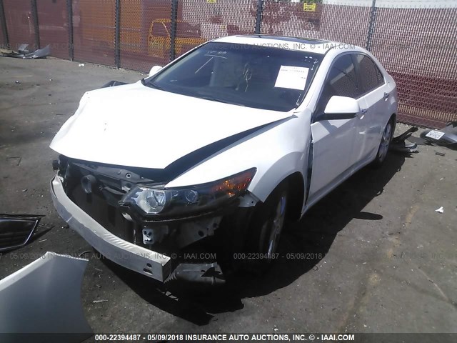 JH4CU2F64DC002717 - 2013 ACURA TSX TECH WHITE photo 2