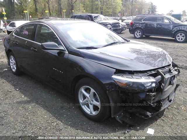 1G1ZB5ST0GF279102 - 2016 CHEVROLET MALIBU LS შავი ფოტო 1