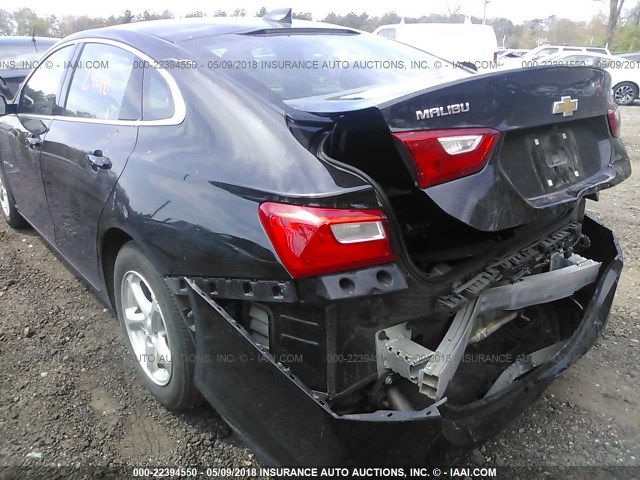 1G1ZB5ST0GF279102 - 2016 CHEVROLET MALIBU LS შავი ფოტო 6