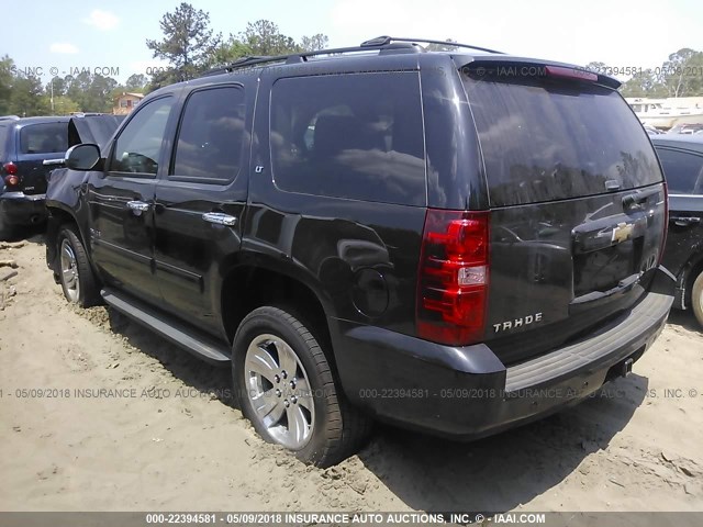 1GNSCBE04DR333928 - 2013 CHEVROLET TAHOE C1500 LT BLACK photo 3