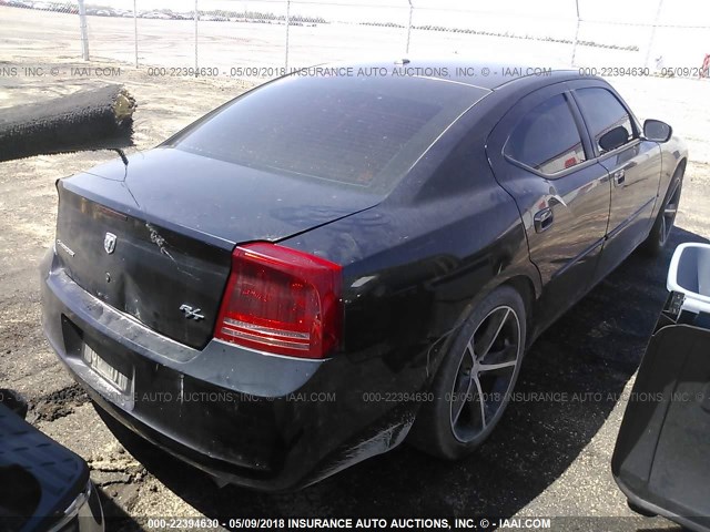 2B3KA53H47H687074 - 2007 DODGE CHARGER R/T BLACK photo 4