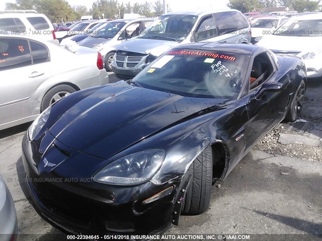 1G1YY26E785114224 - 2008 CHEVROLET CORVETTE Z06 BLACK photo 2